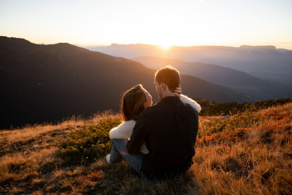 seance couple montagne photographe